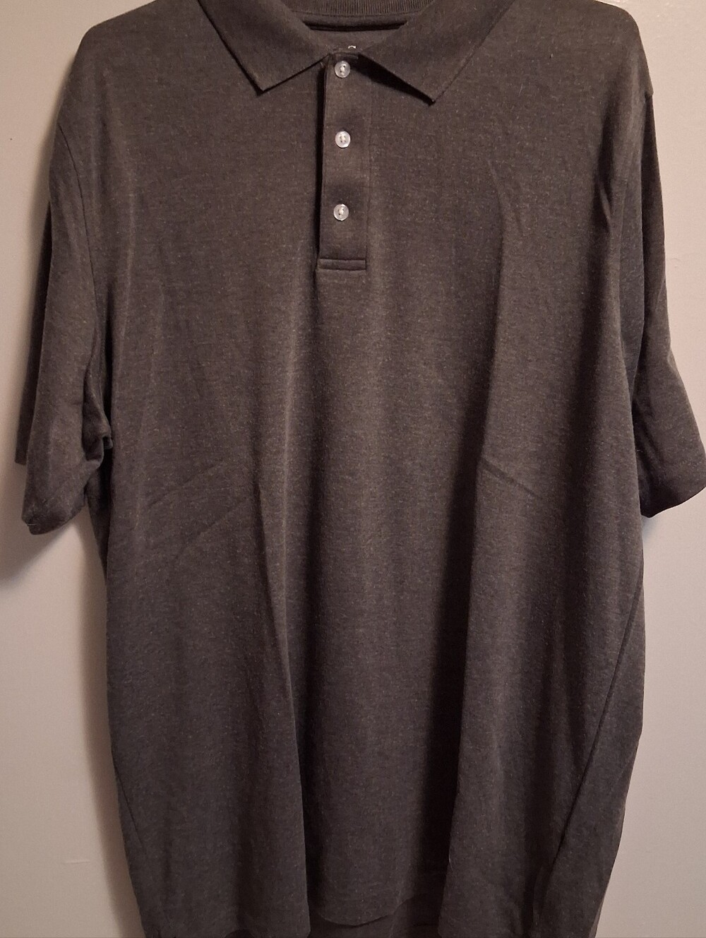croft & barrow Charcoal Heather Polo Shirt